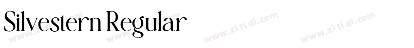 Silvestern Regular字体转换